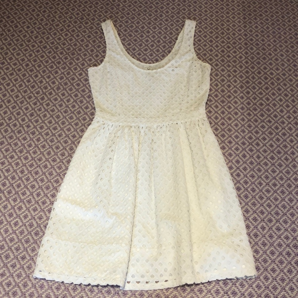 Joie white eyelet sleeveless dress